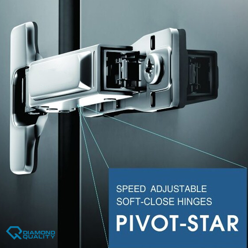 Pivot-Star C-81 Adjustable Soft-Close Hinge