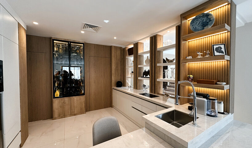 L-shaped kitchen layout Dubai