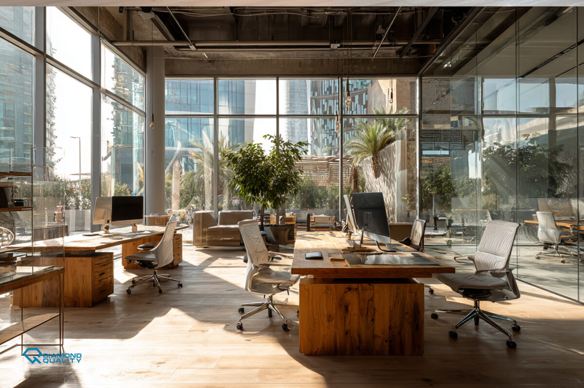 Sustainable commercial interior design Dubai 2025