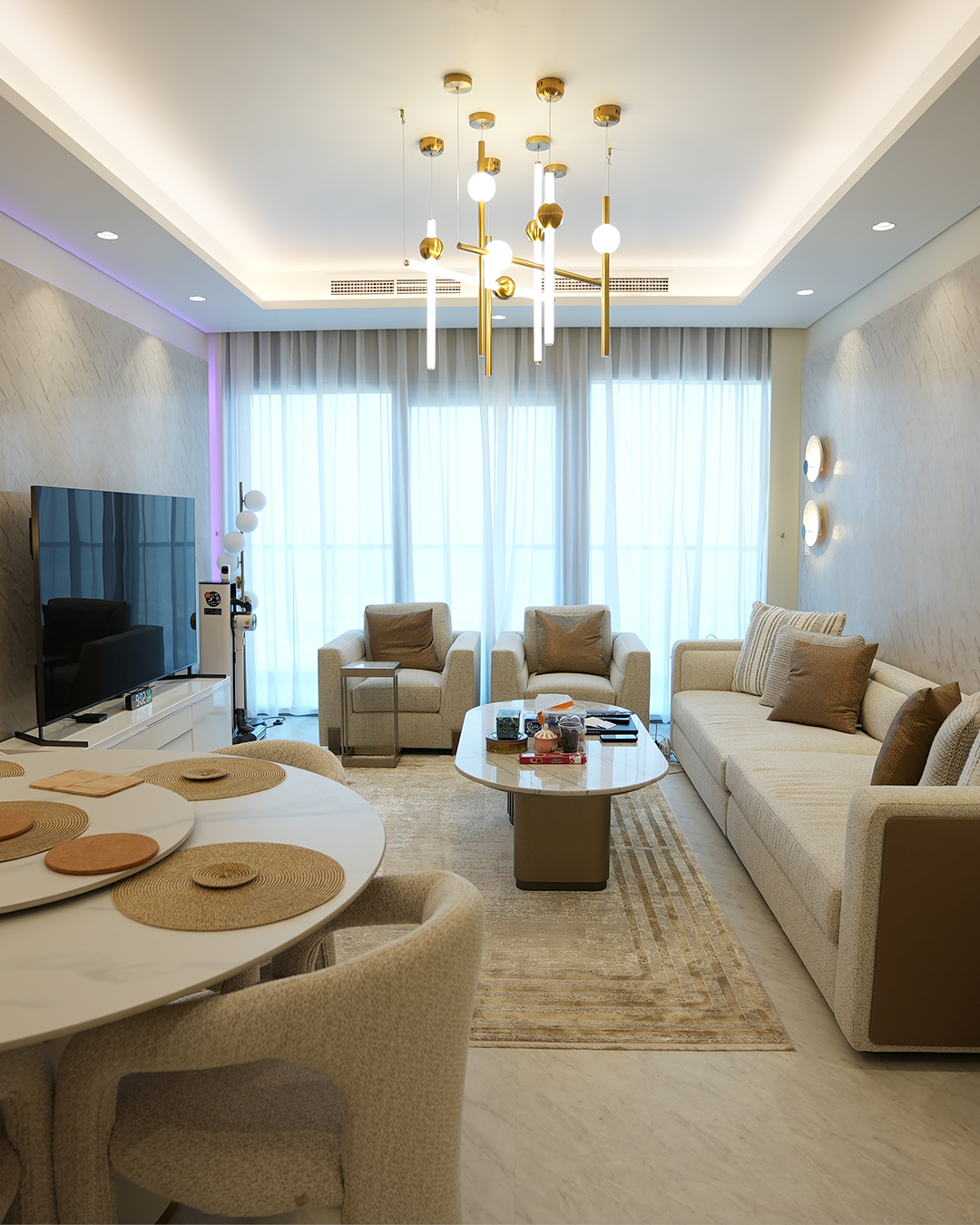 boho apartment renovation in Dubai