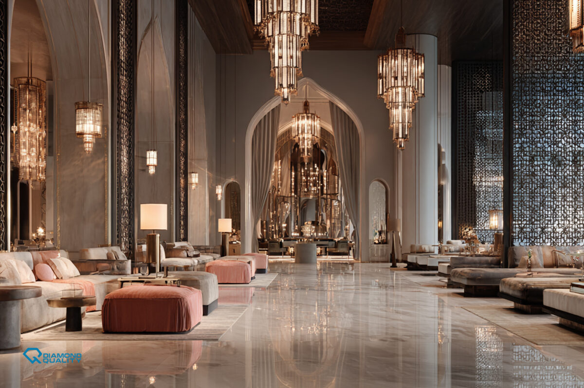 Hospitality Interior Design in Dubai – hotel lobby