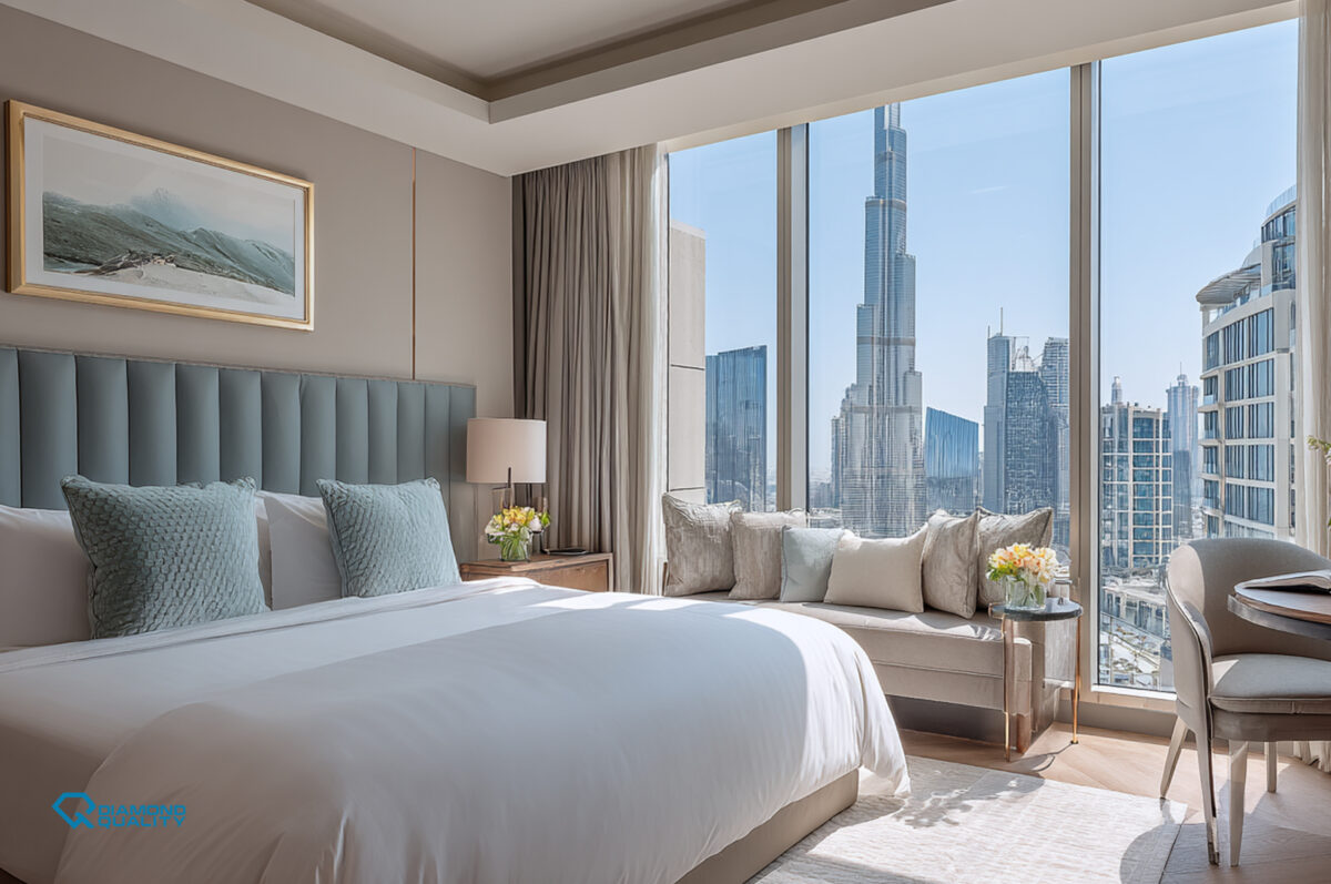 Hotel interior design Dubai luxury guest room