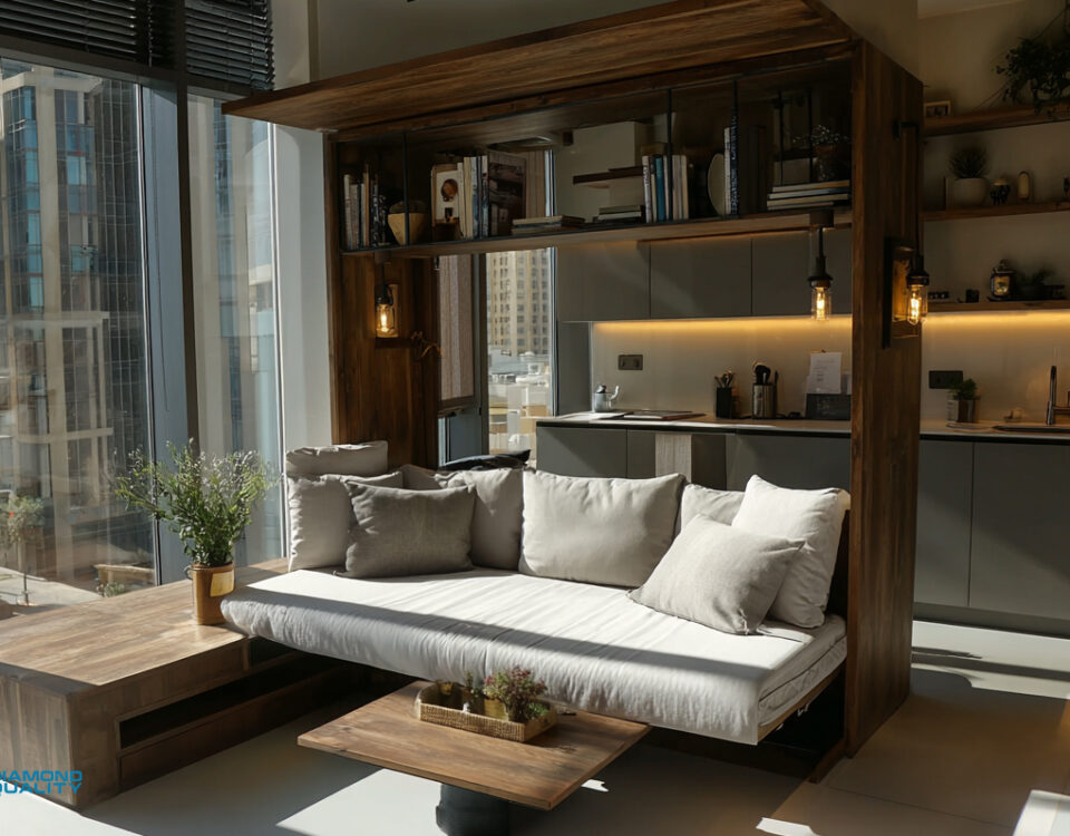 luxury small space design Dubai apartments with natural light