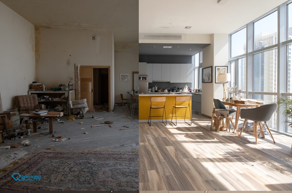 Home Renovation Before and After in Dubai